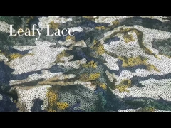 Tela bordada de la lentejuela