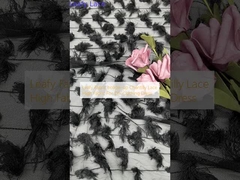 Tejido de hojas hueco Chantilly encaje Tejido alto para ropa de bricolaje