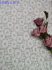 49 pulgadas de color blanco de alta calidad Spandex Floral Tejido de encaje para ropa de dama Vestidos de mujer
