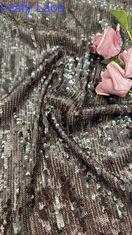 Sequin de lujo de tela de encaje bordado de encaje para traje textil de damas