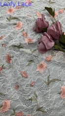 Floral Elegante bordado Tejido de encaje Fiesta 100% algodón de alta calidad estilo lujoso