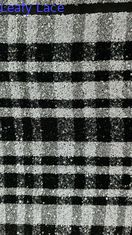 Tejido bordado con hojas de lujo Nueva colección Tejido de moda de estilo cuadrado Tejido