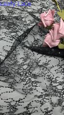 100% de algodón Tejido de bordado Elegante y respiraba Tejido de encaje bordado Tejido de hojas Tejido de ocasión de lujo