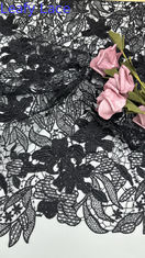 Enlace de Chantilly Enlace químico de lujo Enlace de tela de hojas Enlace romántico para ropa de novia y vestidos