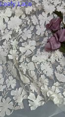 Elegante malla de encaje floral suelo para vestir vestidos suave ligero
