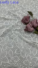 Lazo blanco único efecto de hueco floral para vestidos de noche de bodas artísticos
