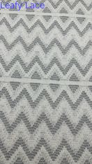 Luxo de encaje blanco onda de efecto dentado para vestidos de noche de bodas artísticas Brial
