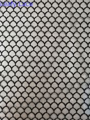 Poliéster negro Tulle Mesh Fabric