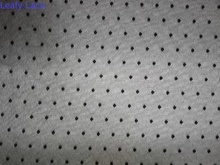 Tela negra del cordón de Dot Elastic Mesh Soft Stretch de la polca