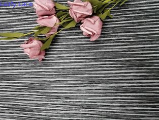 Partido 100 yardas de Lurex metálico negro Mesh Pleated Lace Fabric