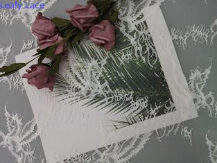 Tela nupcial del vestido que se casa de Chantilly de la tela blanca ligera del cordón