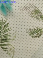 Polca reunida verde Dot Mesh Fabric del brillo de Tulle
