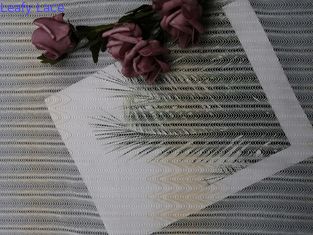 100 yardas del 145cm de la tela atada geométrica del cordón de tela nupcial de marfil del cordón