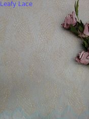 Materia textil geométrica metálica de las mujeres de la tela del cordón del bordado del partido