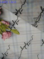 El modelo de la letra del OEM se reunió a Mesh Fabric Printed Tulle Lace
