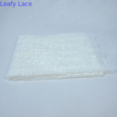 Anchura blanca de Tulle Mesh Embroidery Wedding Dress Fabric el 125cm