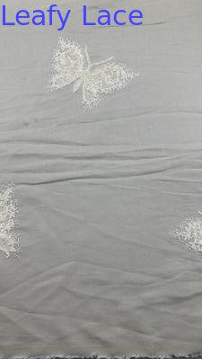 Luxury Elegant And Durable Butterfly Embroidered Lace Fabric For Home Textile Suit