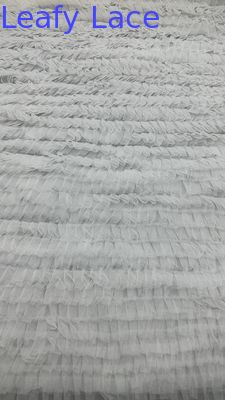 New Collection Luxary Elegant and Durable Mesh wrinkle Lace Fabric for Wedding and Birthday Occasions