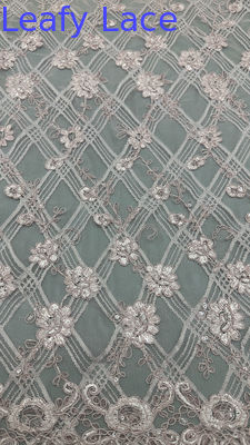 Leafy New Embroidery Luxary Flower 100% knit Embroidery Fabric Lace Fabric Wedding Birthday Occasions