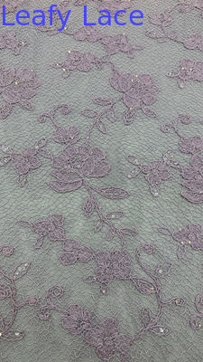 Beaded Sequin Embroidery Durable and Elegant Luxary Lace Flower Embroidery Fabric Lace Fabric Wedding Birthday Occasions Hight Quality Sequin Beaded Fabric