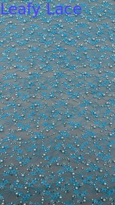 Luxary Beaded Embroidery Lace Fabric Durable and Elegant Lace Embroidery Fabric  Wedding Birthday Occasions Hight Quality Beaded Embroidery Lace