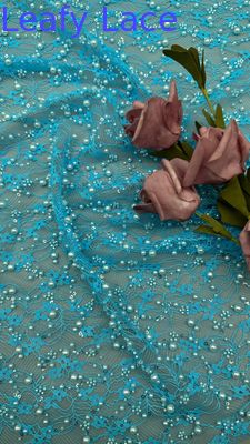 Luxary Beaded Embroidery Lace Fabric Durable and Elegant Lace Embroidery Fabric  Wedding Birthday Occasions Hight Quality Beaded Embroidery Lace