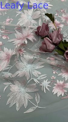 3D Floral Lace Fabric Durable and Elegant Luxary Embroidery Fabric  Wedding Birthday Occasions Hight Quality Embroidery Lace Fabric
