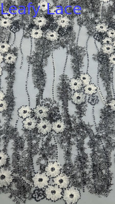 Luxury Metallic Lace Fabric Elegent Wedding Embroidery Fabric