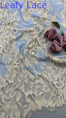 100% Cotton Eｍbroidery Lace Fabric Breathe Lace Fabric Versatile and Durable