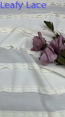 High-Quality Lace Fabric for Wedding Dresses Embroidered Mesh Tulle Fabric Material