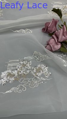 Tulle Mesh Fabric Lace Fabric Sequin Metallic New Collection for Garments Gowns and Fashion Design