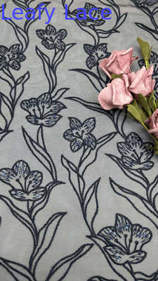 Seqiun Embroideded Lace Mesh Luxary High Quality Elegant Fabric