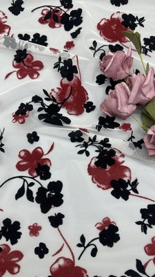 Color Printed Lace Design Factory Fabric Customized for Elegant Leafy Party Fabric