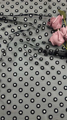 Tulle Diamond Mesh Lace Fabric Customized Design for Elegant Leafy Party For Gowns