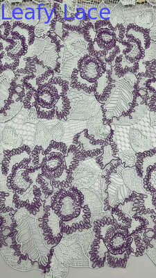 Floral Embroidered Lace Fabric for Wedding Dresses Premium Embroidered Lace Fabric for Fashion Garments
