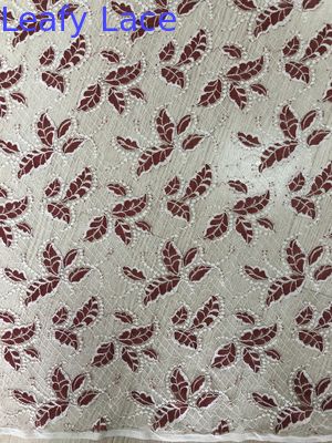 Tone - Tone Color French Chantilly Lace Fabric For Lady Garment