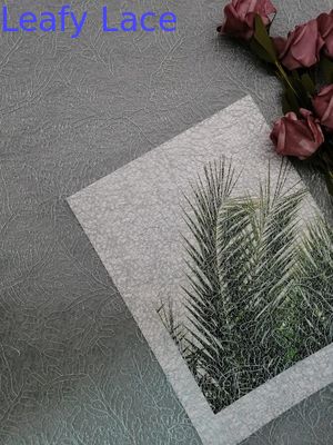 Blue Graceful Tulle Mesh Embroidered Lace Fabric