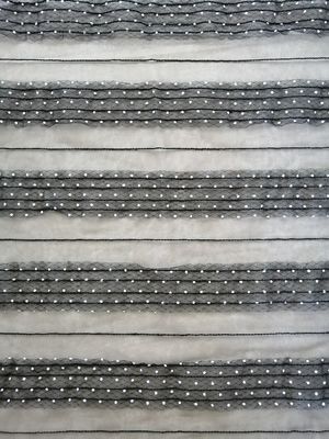 Flocked Polka Dot Mesh Fabric