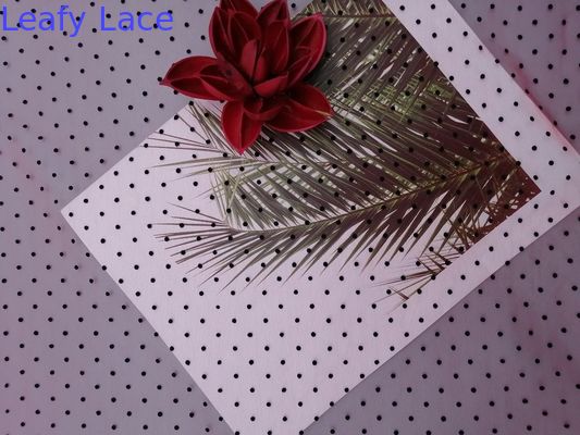 Red Polka Dot Flocked Tulle Fabric For Evening Dress