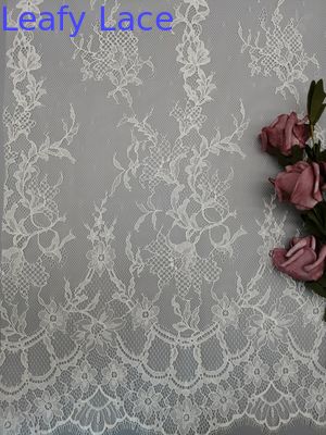 Tulle Mesh Embroidered Cotton Fabric