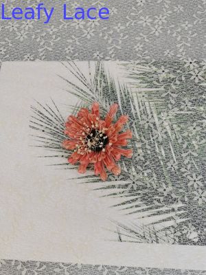 Ivory Small Floral Trim Fabric 100% Polyester leavers lace fabric