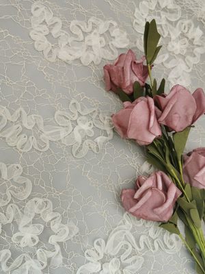 Corded Crochet Lace Fabric