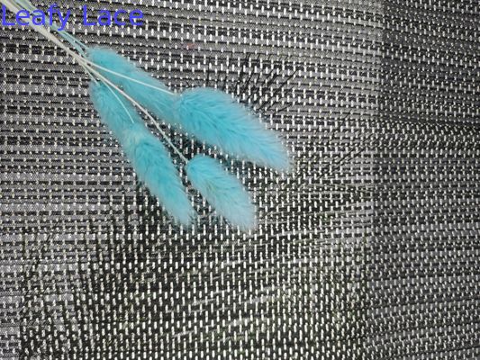 145CM Foil Printed Lace Mesh Pleated Tulle Fabric