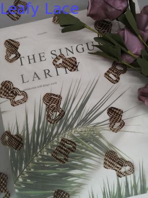 Heart Tulle Lace Printed Flocked Mesh Fabric For Children's Clothing