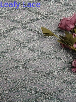 Cording Crochet Embroidery  Corded Printing Tulle Printed Lace Fabric