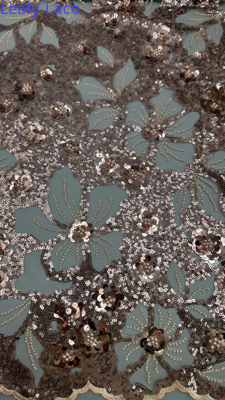 Black Midnight Sequin Lace With Micro Sequins Unique Depth And Sparkle For Sophisticated Evening Wear