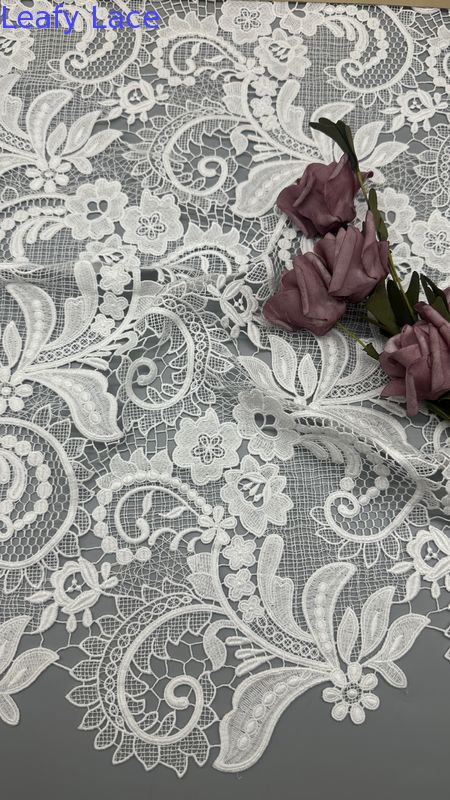 Luxary Embroidered Lace Fabric Good Quality Floral Beauty Dresses