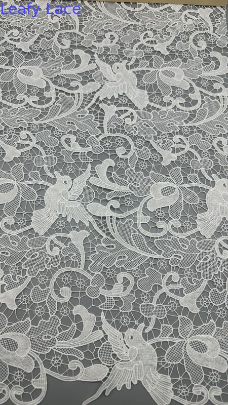 Guipure Luxary Fabric Lace Hollow-up Elegant High Quality Special Bird For Dress For Wedding Dresses