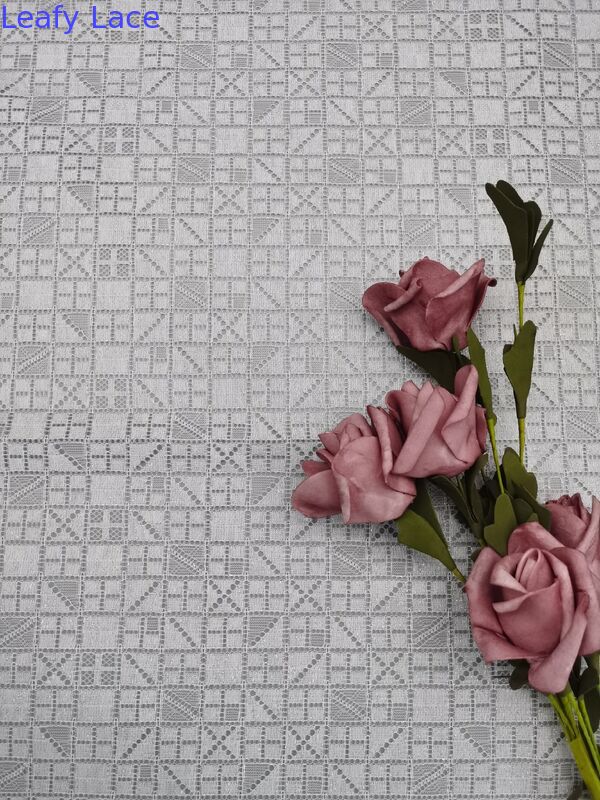 Leafy Embroidered Lace Hollow-up Fabric Customized Leafy Customized News Manufacturer