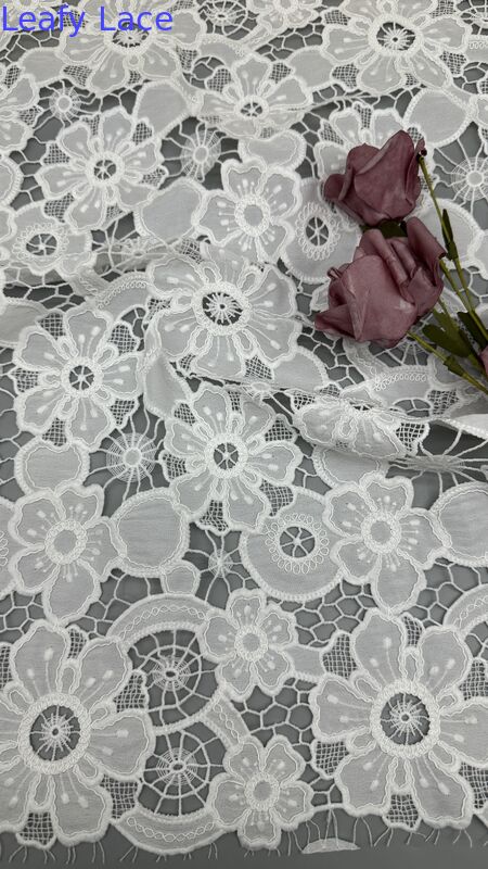 Custom Floral Lace Fabric Manufacturer for Bridal Dresses Wholesale Stretch Lace Fabric Supplier for Lingerie Brands